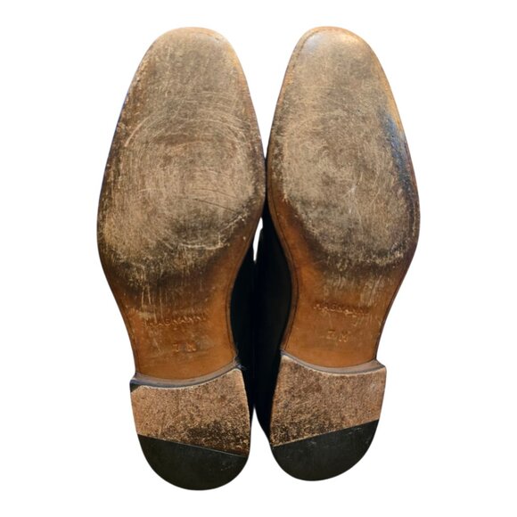 Men's MAGNANNI Black Leather Slip-on Bit Loafer sz 7 - Picture 11 of 11